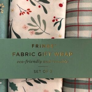 Fringe Fabric Gift Wrap Set of 3
